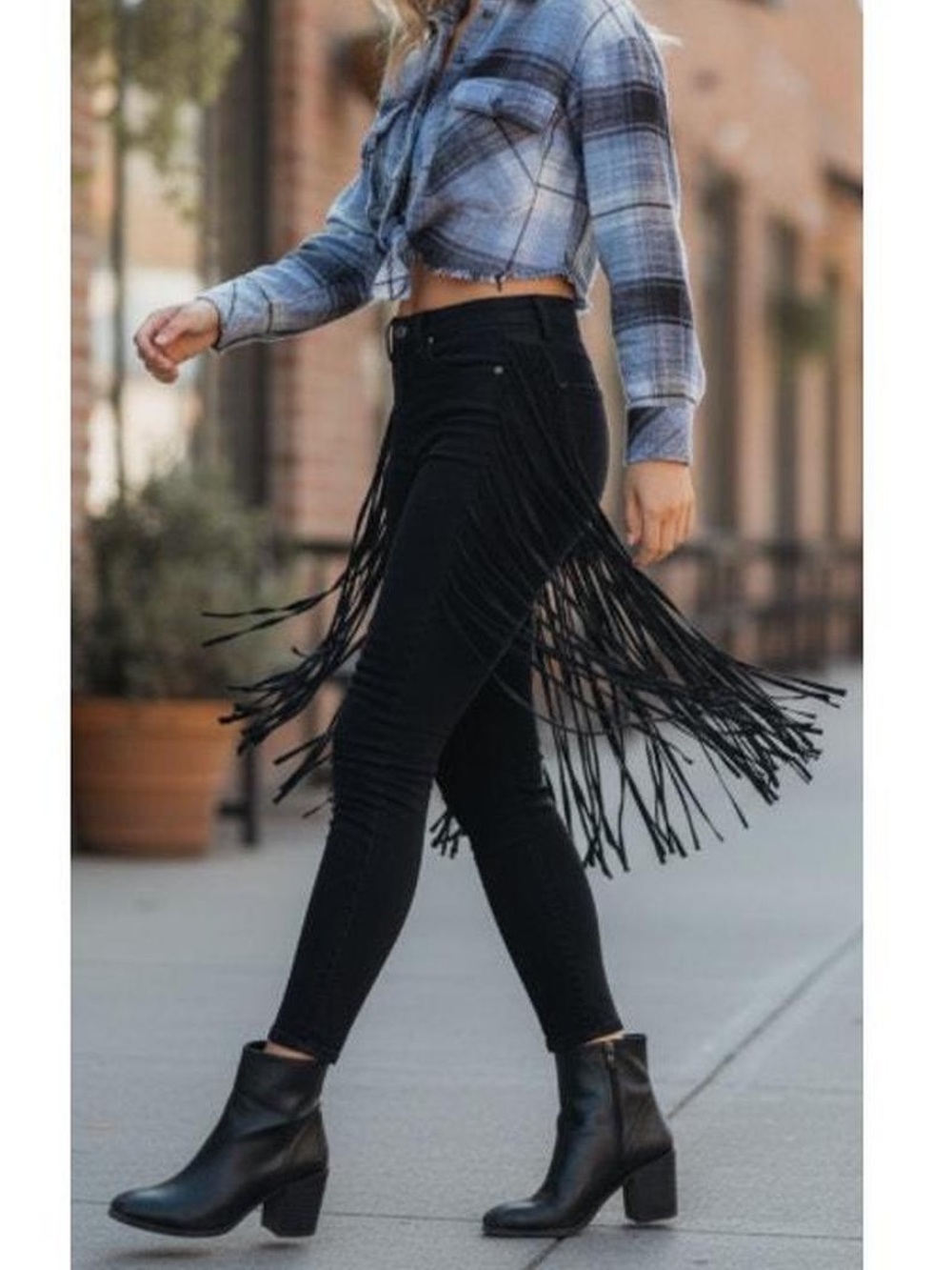 Judy Blue Black Fringe Denim Jeggings Skinny Fit Size 28